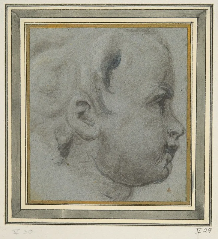 Head Of A Putto Wall Art by François Duquesnoy - High-Resolution Digital Print