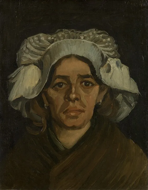 Head Of A Woman 3 2 Wall Art by Vincent van Gogh - High-Resolution Digital Print