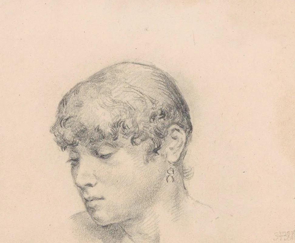 Head Of A Woman 37 Wall Art by Jan Willem Rosier - High-Resolution Digital Print