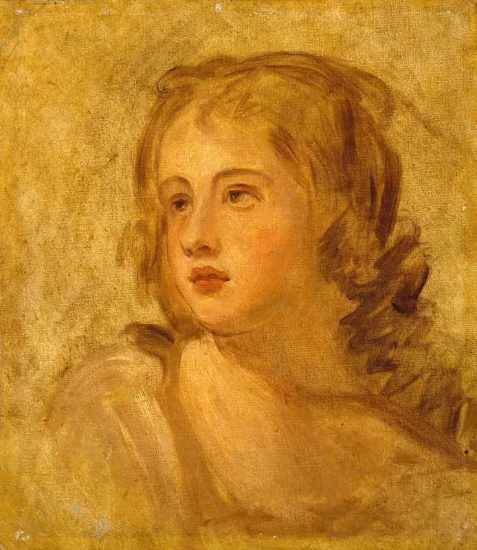 Head Of A Woman 40 Wall Art by George Romney - High-Resolution Digital Print