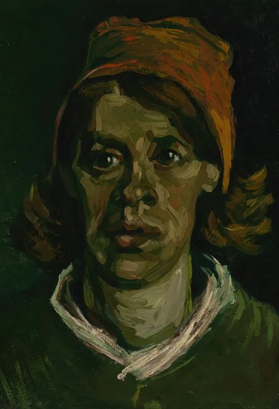 Head Of A Woman 42 Wall Art by Vincent van Gogh - High-Resolution Digital Print