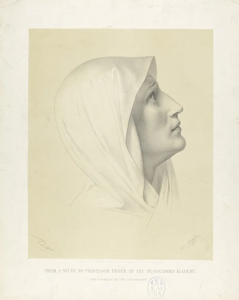Head Of A Woman 50 Wall Art by Ernst Deger - High-Resolution Digital Print