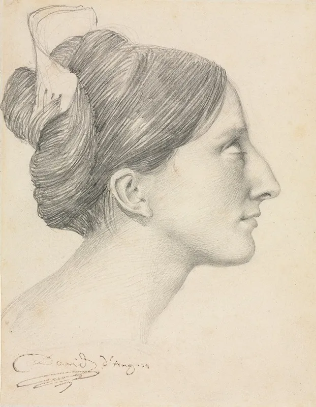 Head Of A Woman In Profile George Sand