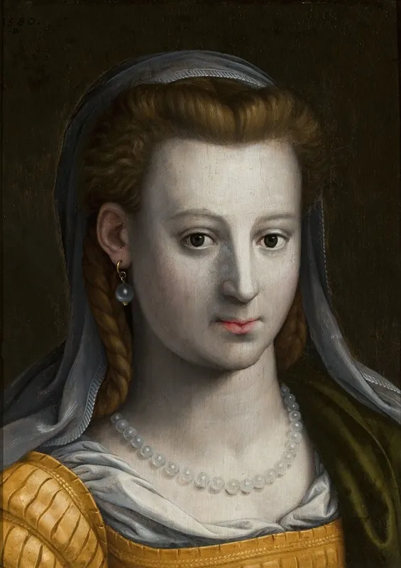 Head Of A Woman Looking Ahead Wall Art by Bernaert de Rijckere - High-Resolution Digital Print