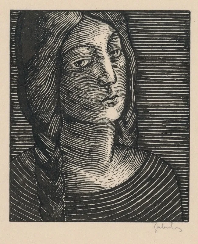 Head Of A Woman With Long Braids