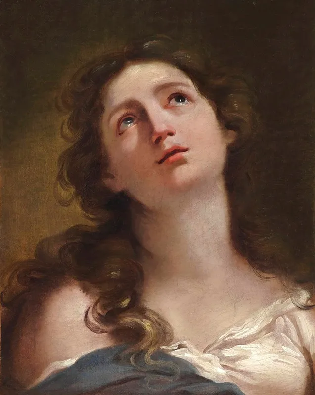Head Of A Young Woman 11 Wall Art by Gaetano Gandolfi - High-Resolution Digital Print