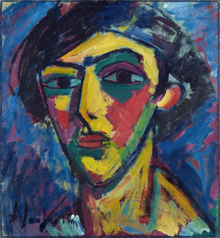 Head Of A Youth Wall Art by Alexej von Jawlensky - Canvas Print