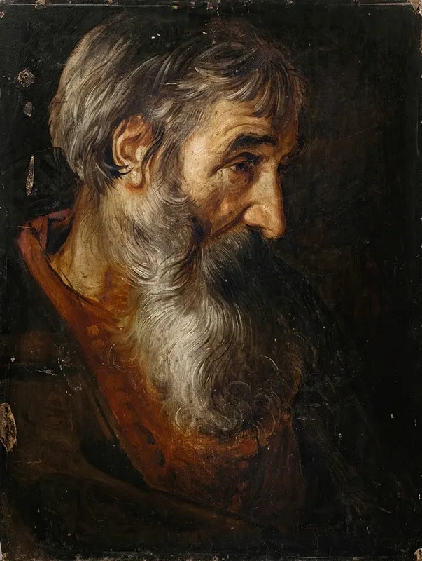 Head Of An Old Man 14 Wall Art by Follower of Pieter van Mol - High-Resolution Digital Print