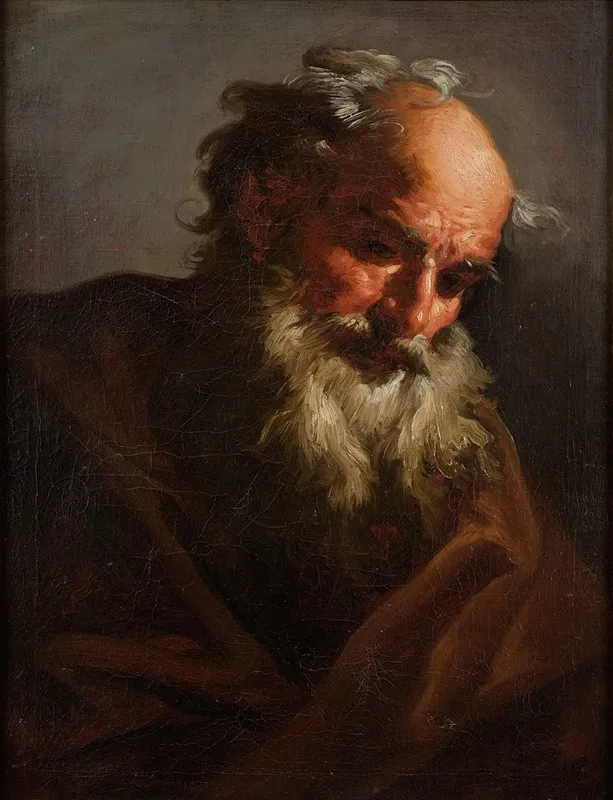 Head Of An Old Man Wall Art by Petr Brandl - High-Resolution Digital Print