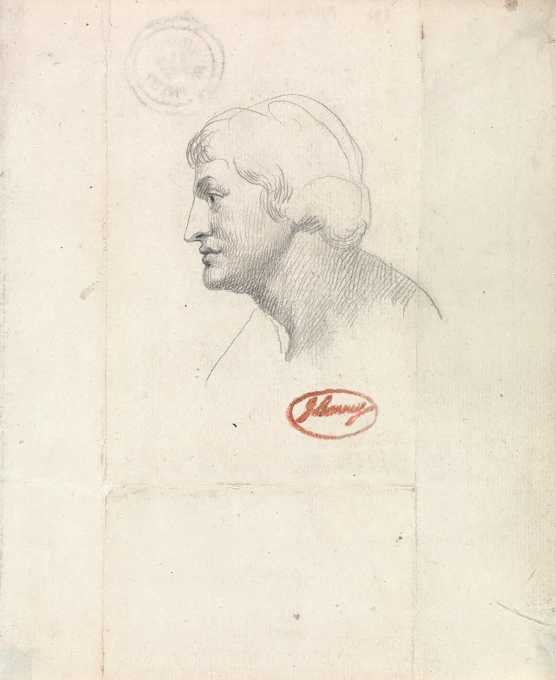 Head Of Apollo Wall Art by George Romney - High-Resolution Digital Print