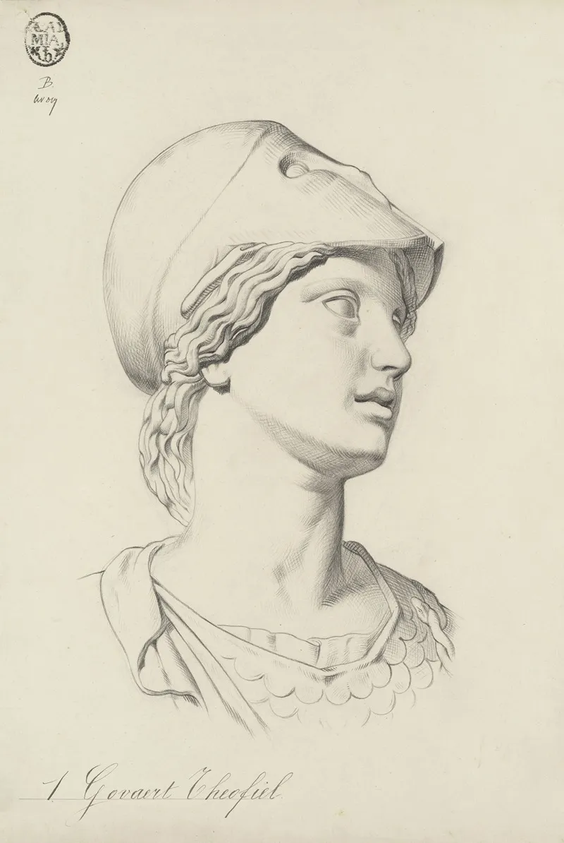 Head Of Athena Wall Art by Theofiel Govaert - High-Resolution Digital Print