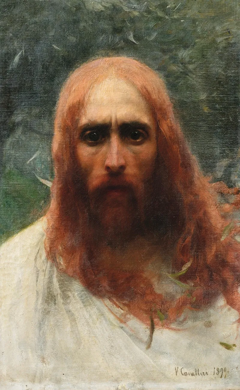 Head Of Christ 19 Wall Art by Vittorio Cavalleri - High-Resolution Digital Print