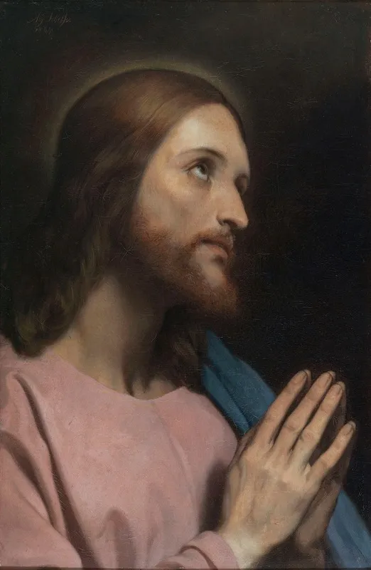Head Of Christ 3 Wall Art by Ary Scheffer - High-Resolution Digital Print