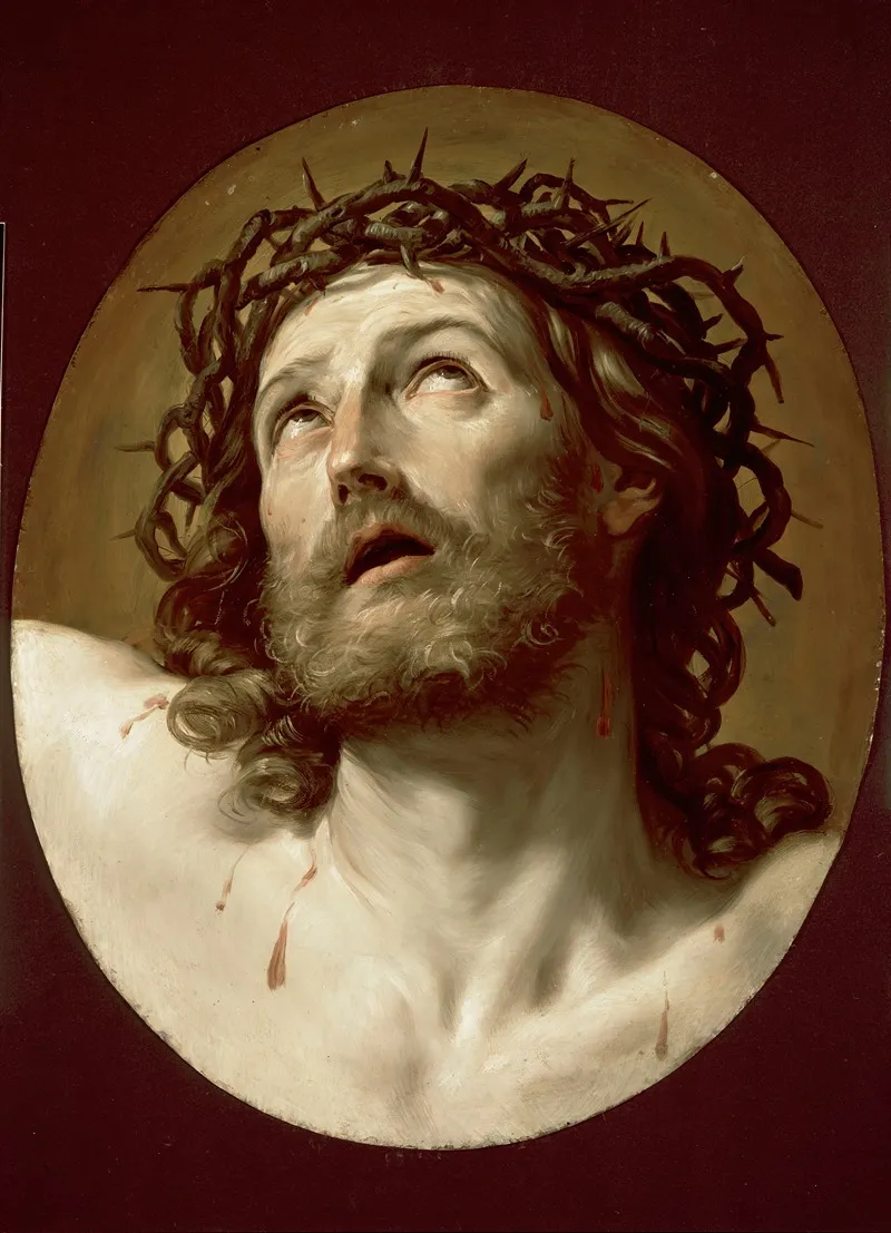 Head Of Christ Crowned With Thorns Wall Art by Guido Reni - High-Resolution Digital Print