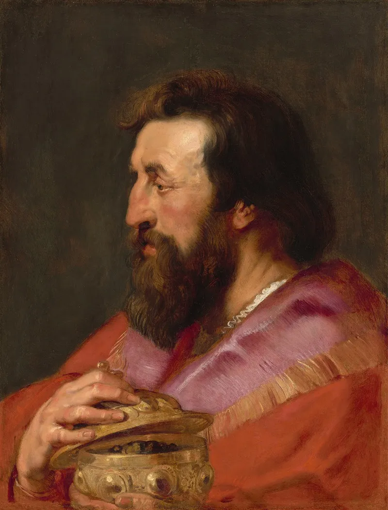Head Of One Of The Three Kings Melchiorthe Assyrian King Wall Art by Peter Paul Rubens - High-Resolution Digital Print