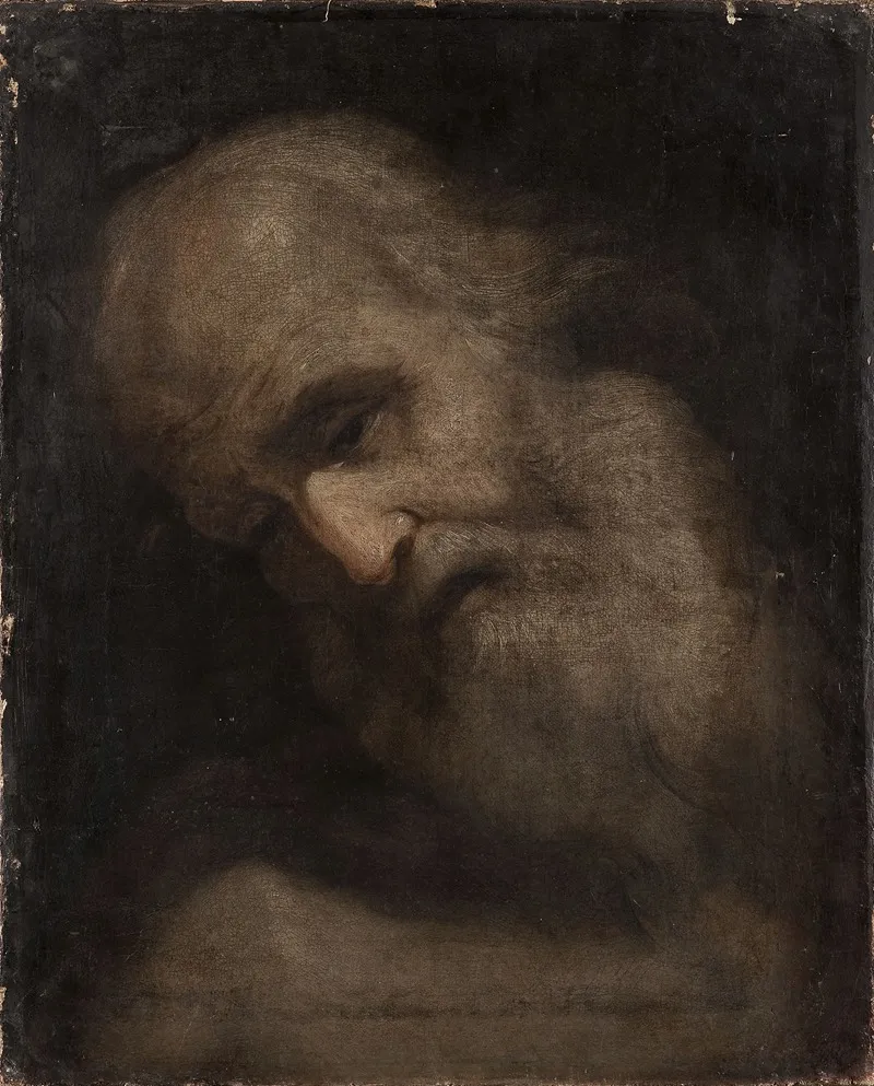 Head Of St Francis Seraph Wall Art by Franciszek Lekszycki - High-Resolution Digital Print