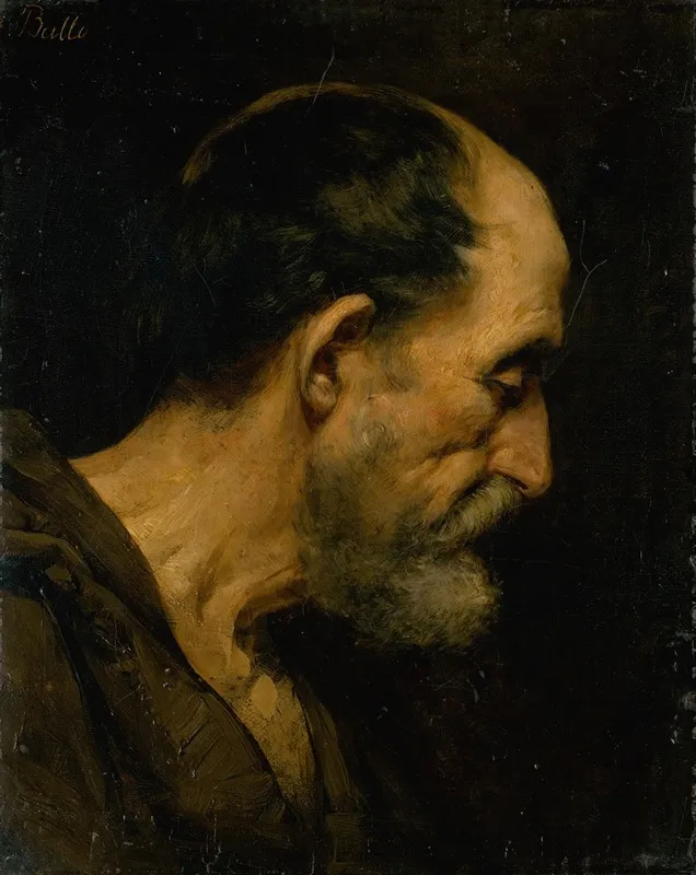 Head Study Of An Old Man Eduard Ballo