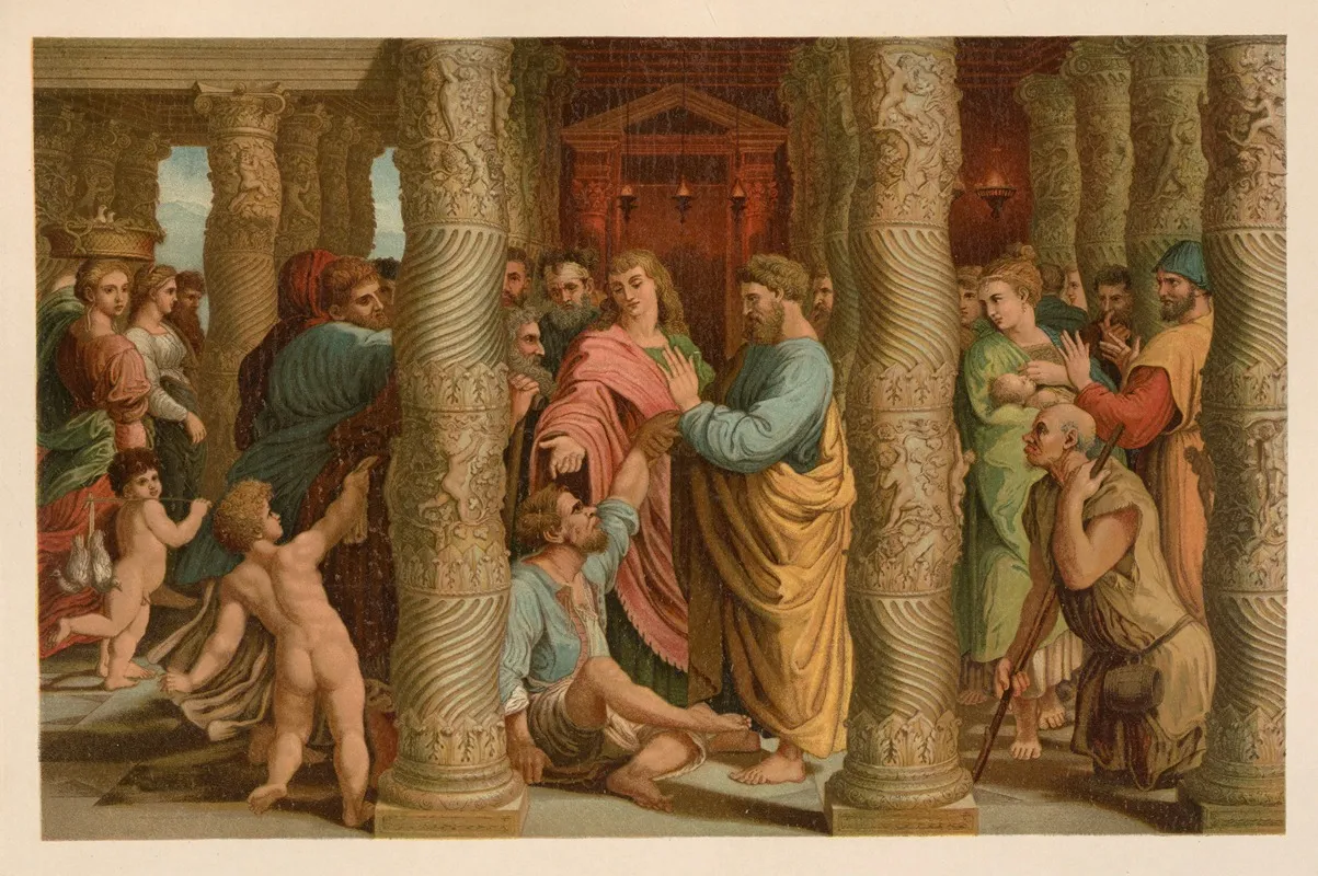 Healing Of The Man Lame From Birth Wall Art by Jan Ladislaw Sýkora - High-Resolution Digital Print