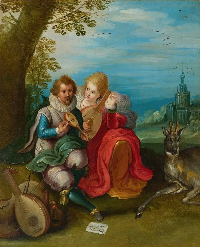 Hearing 3 Wall Art by Frans Francken the Younger - High-Resolution Digital Print