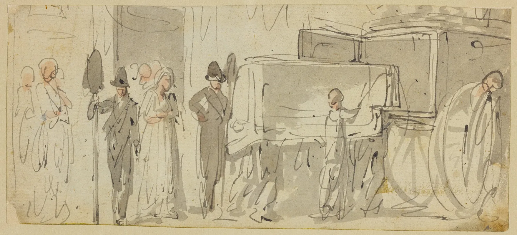 Hearse Receiving Coffin