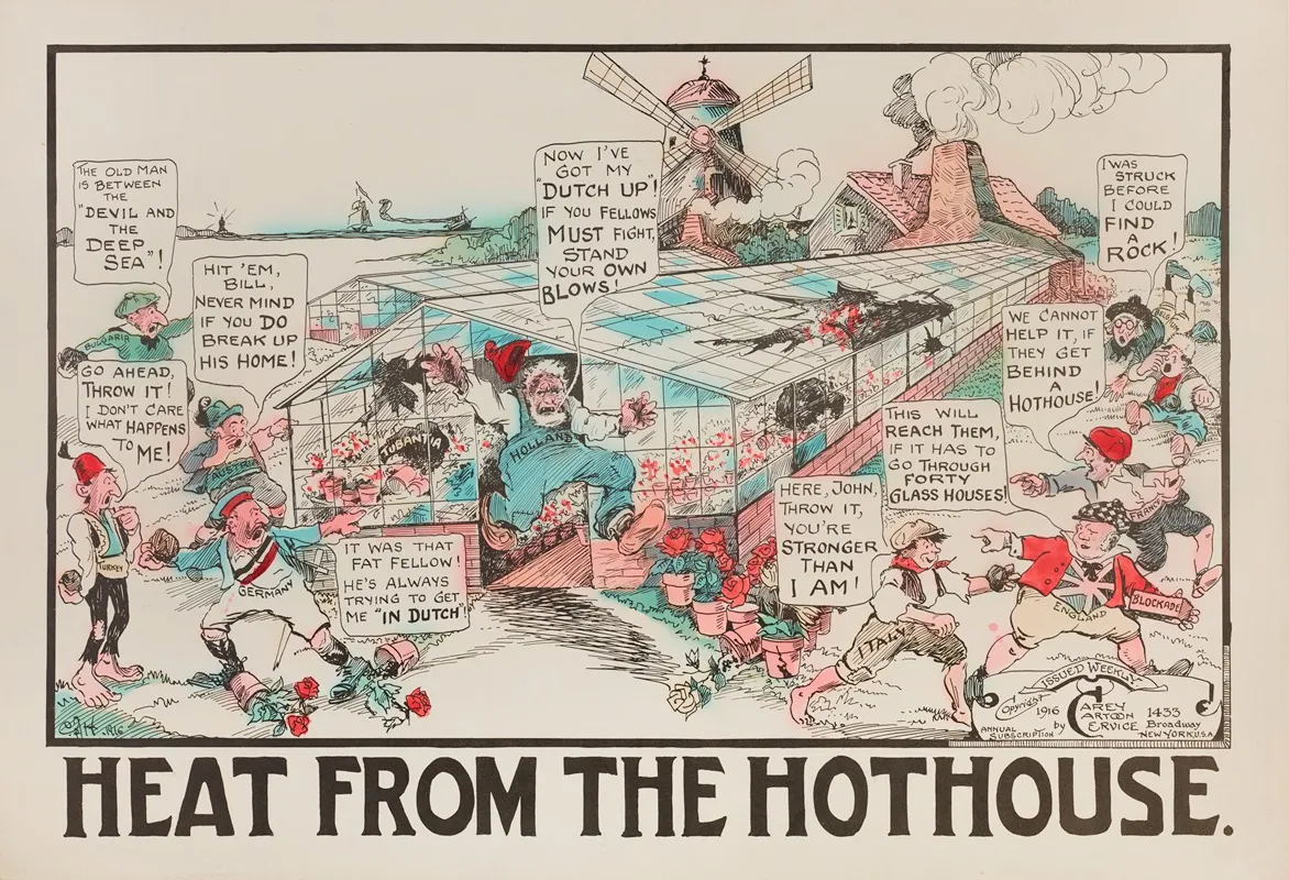 Heat From The Hothouse Wall Art by Carey Cartoon Service - High-Resolution Digital Print