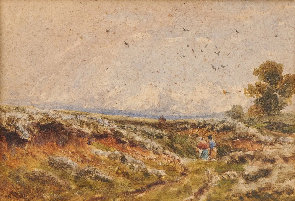 Heath Scene Wall Art by David Cox - High-Resolution Digital Print