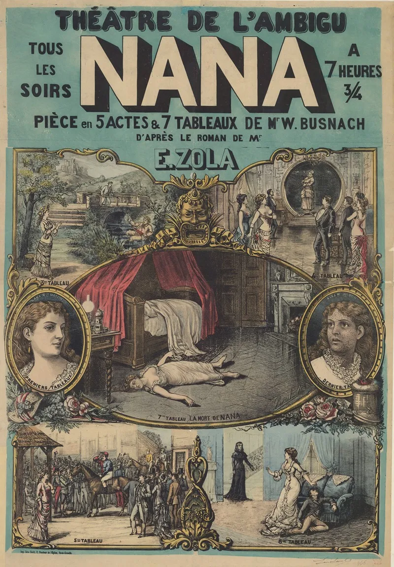 Heatre De Lambigu Nana Wall Art by Léon Sault - High-Resolution Digital Print