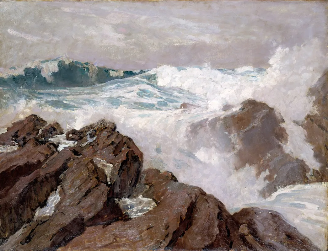 Heavy Sea Wall Art by Paul Dougherty - High-Resolution Digital Print