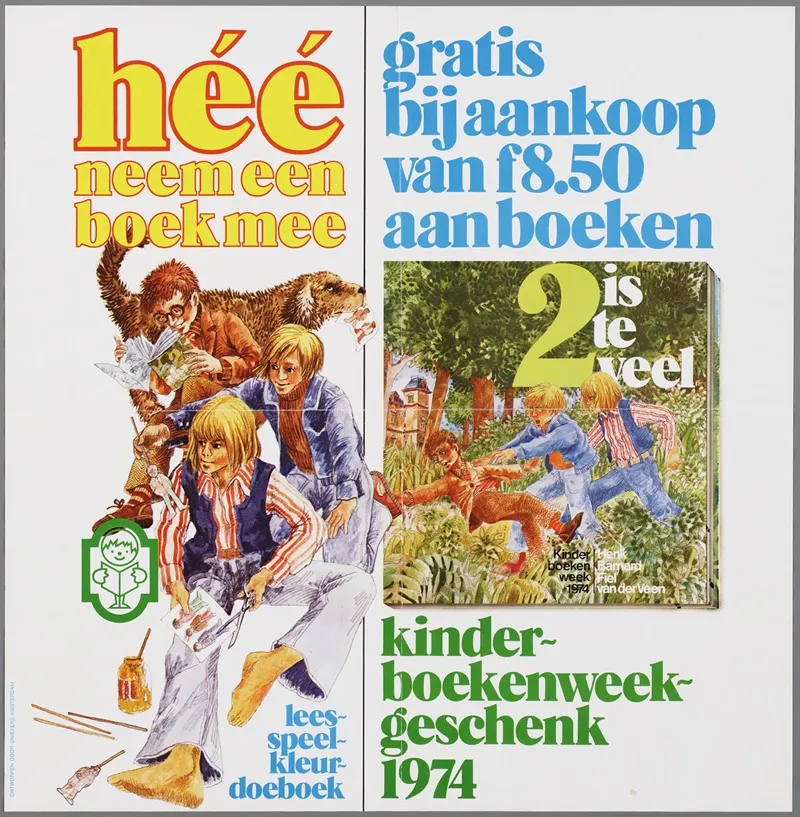 Hee Neem Een Boek Mee 2 Wall Art by Uniepers, Amsterdam - High-Resolution Digital Print