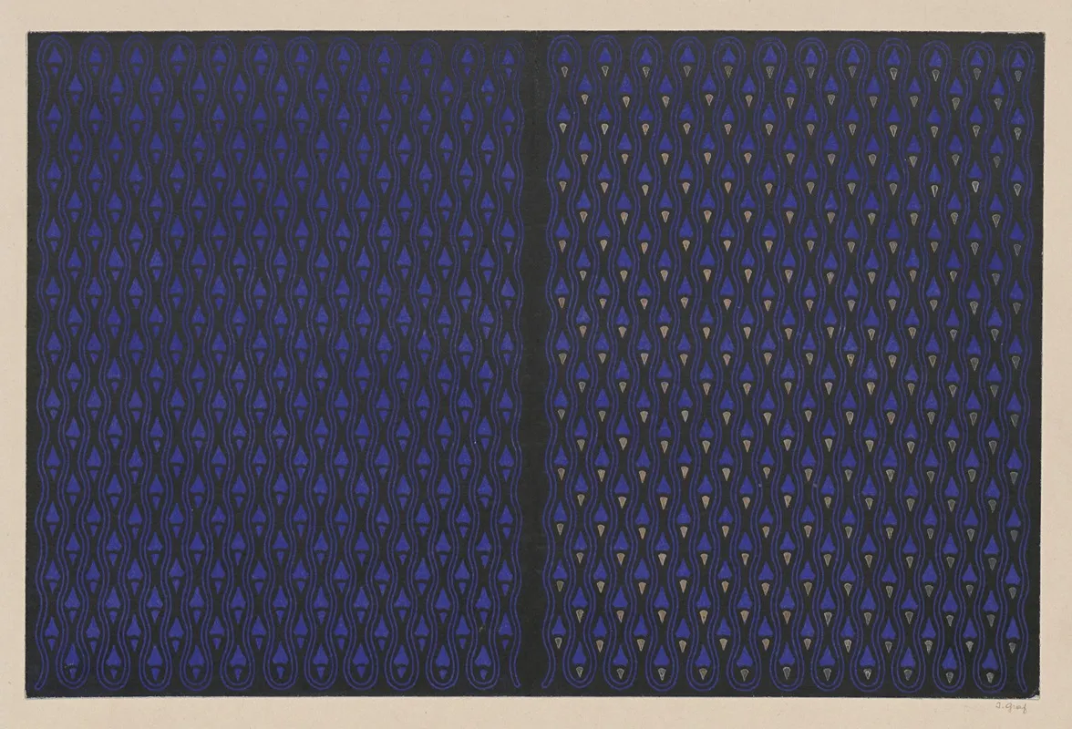 Heftumschlag Mit Flachenmuster Wall Art by I. Graf - High-Resolution Digital Print