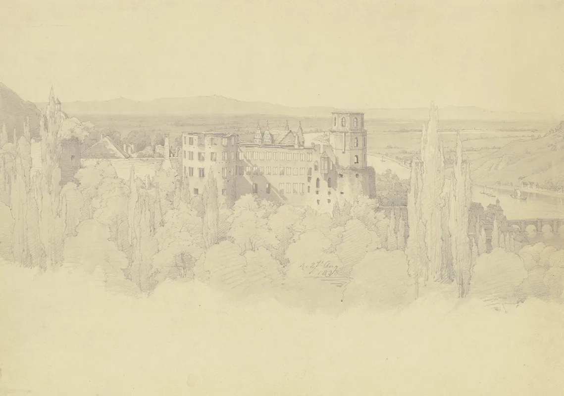 Heidelberg Castle 2 Wall Art by Christian Heerdt - High-Resolution Digital Print