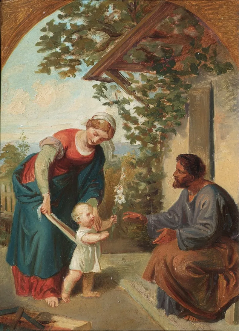 Heilige Familie 2 Wall Art by Joseph Hasslwander - High-Resolution Digital Print