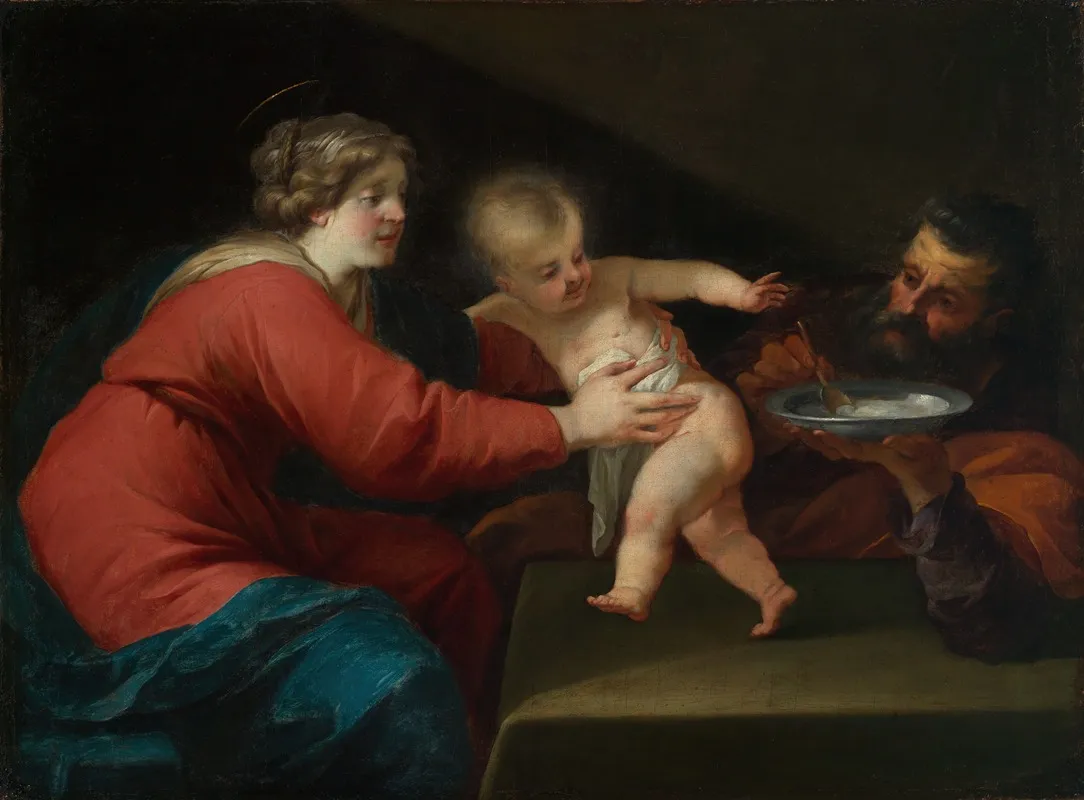 Heilige Familie 5 Wall Art by Jacques Blanchard - High-Resolution Digital Print