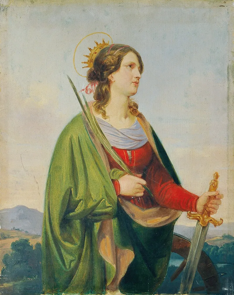 Heilige Katharina Wall Art by Joseph Hasslwander - High-Resolution Digital Print