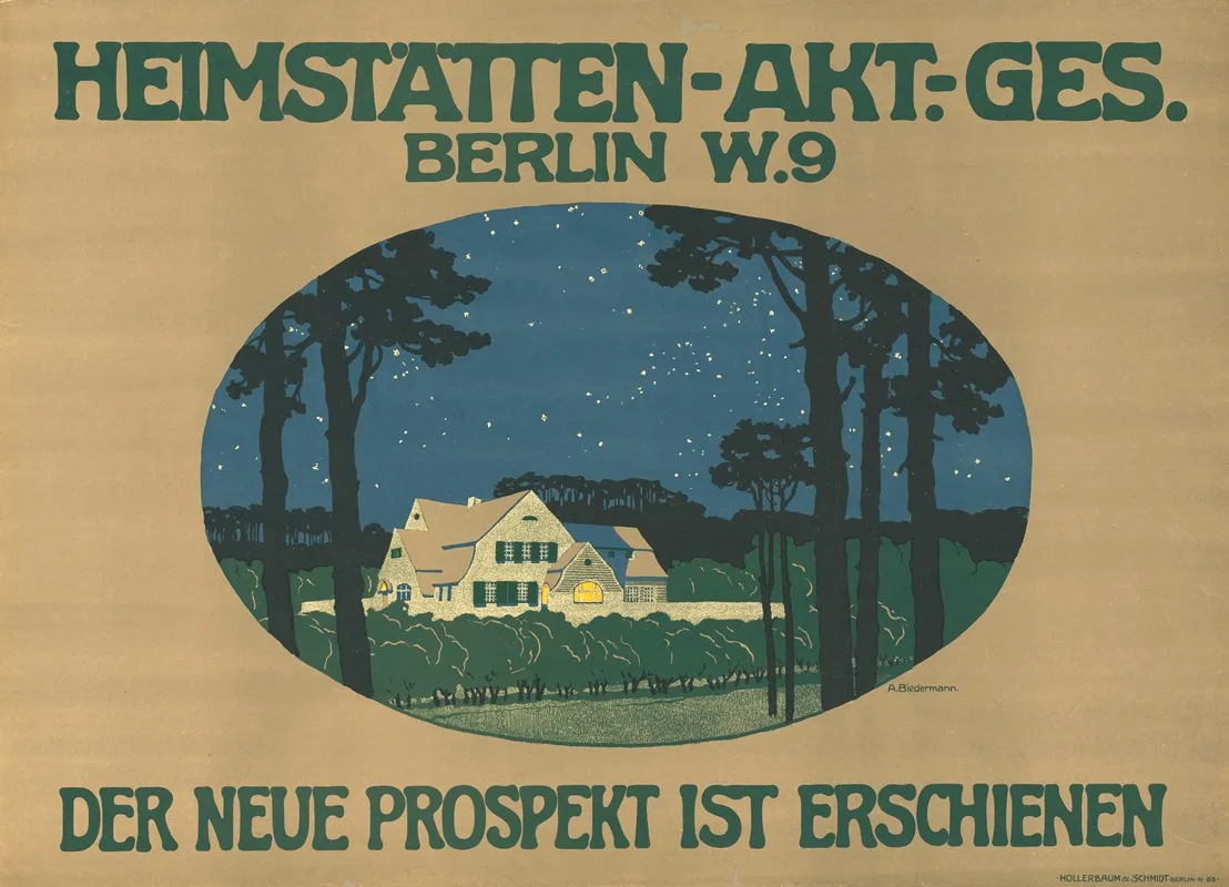 Heimstatten Aktiengesellschaft Berlin 2 Wall Art by Albrecht Biedermann - High-Resolution Digital Print