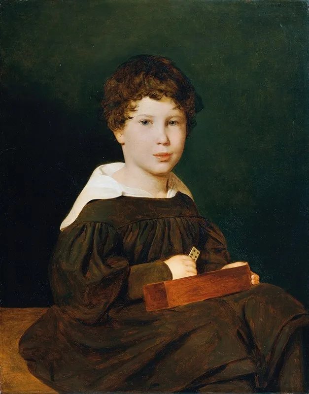 Heinrich Werner 1830 1861 Der Sohn Des Ehepaares Johann Und Magdalena Werner Wall Art by Ferdinand Georg Waldmüller - High-Resolution Digital Print