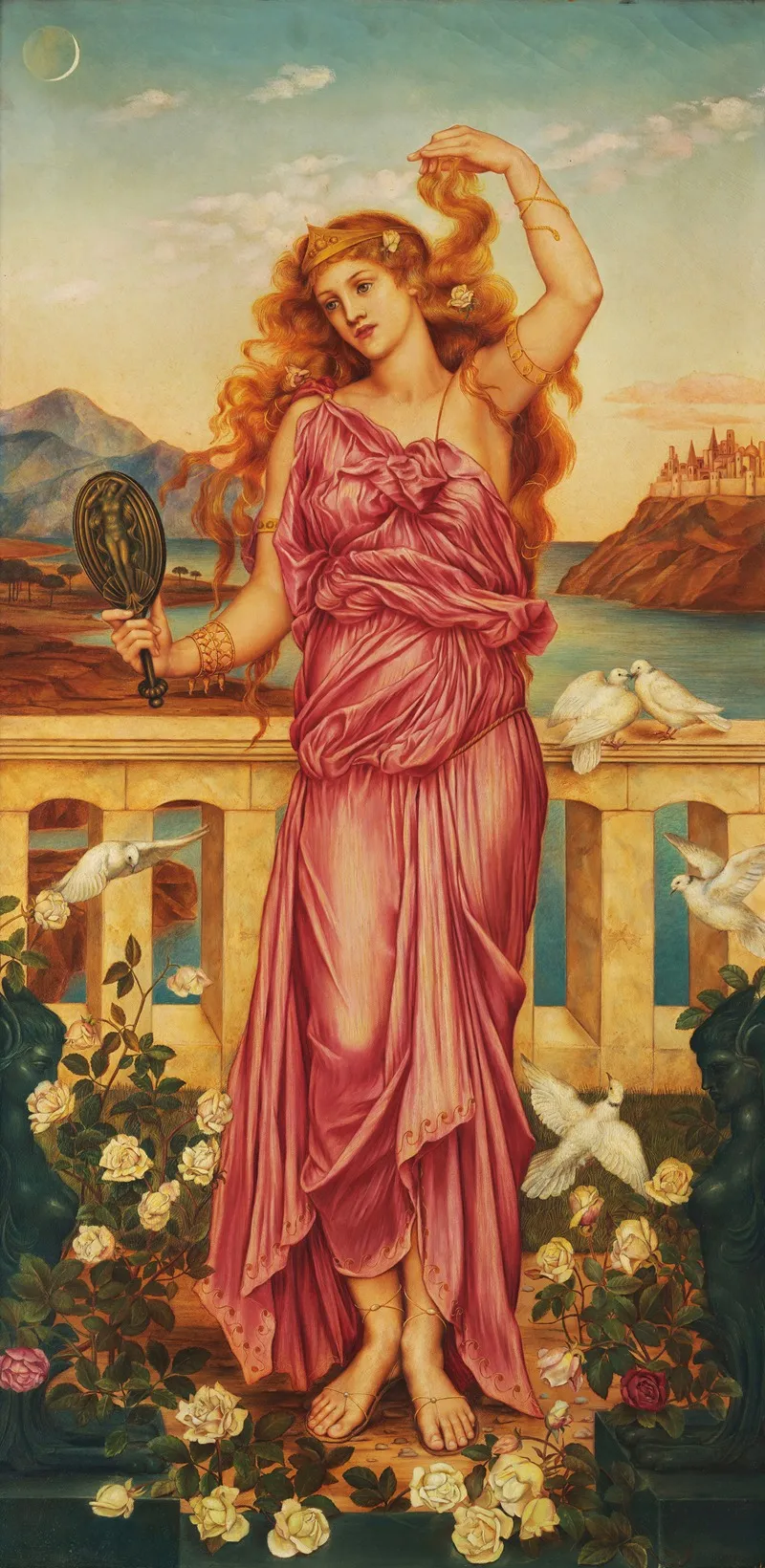 Helen Of Troy 2 Wall Art by Evelyn De Morgan - High-Resolution Digital Print