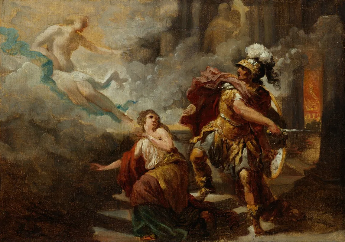 Helen Saved By Venus From The Wrath Of Aeneas