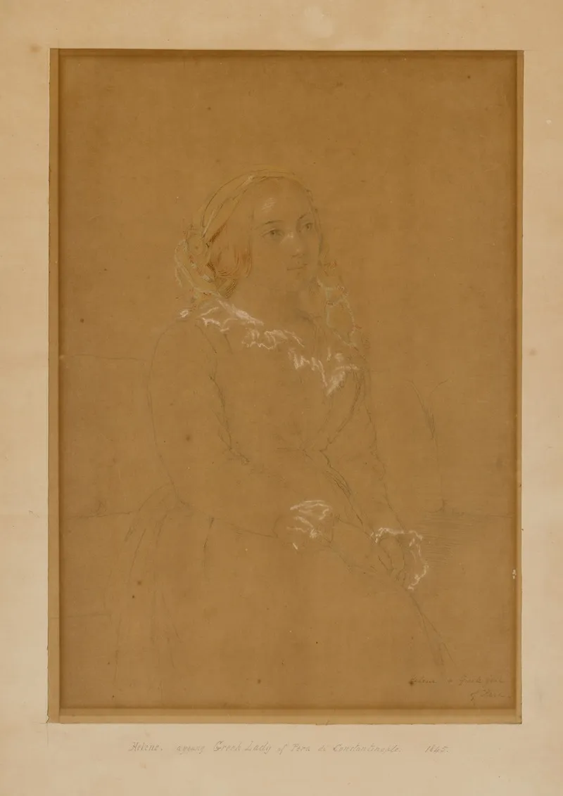 Helene A Young Greek Lady Of Pera Di Constantinople