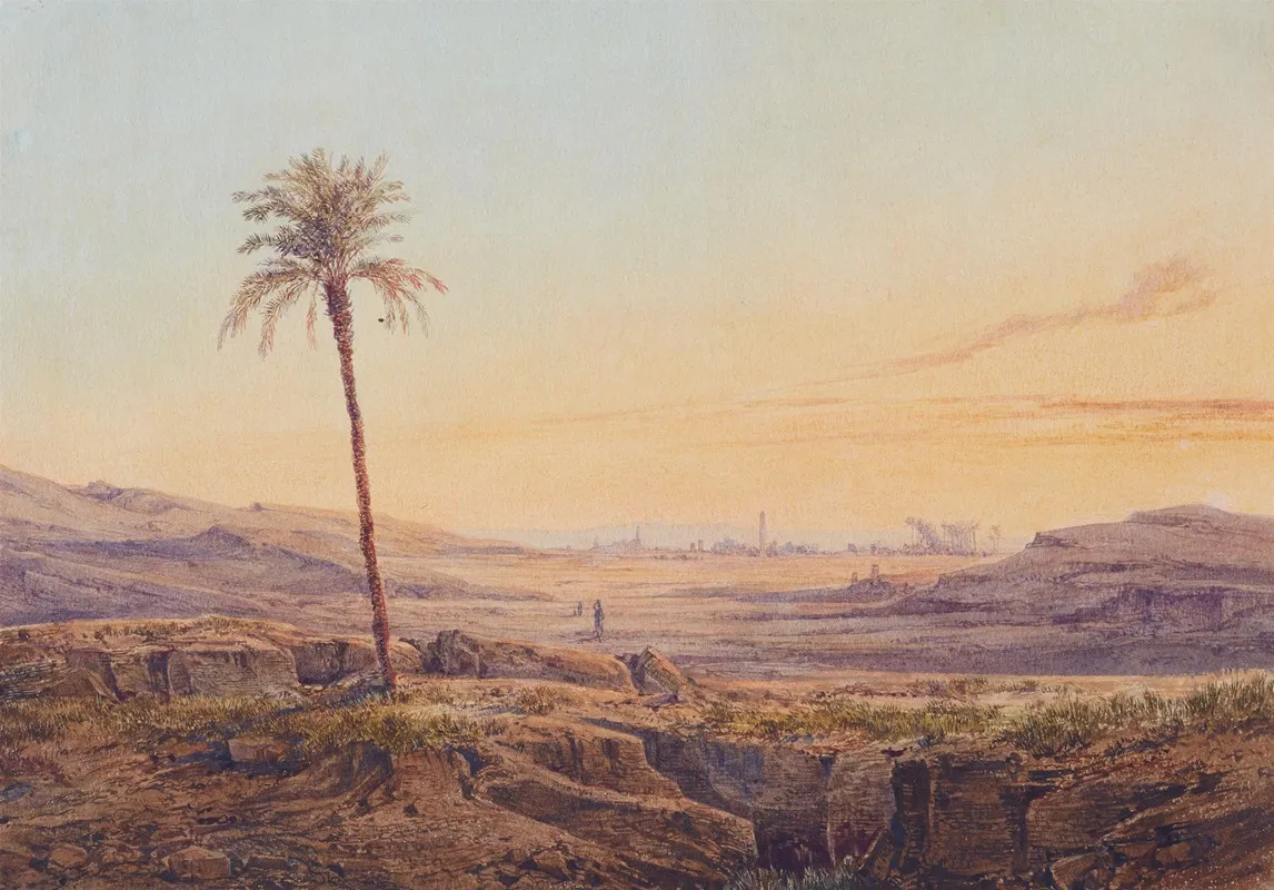 Heliopolis Bei Sonnenuntergang Wall Art by Friedrich Otto Georgi - High-Resolution Digital Print