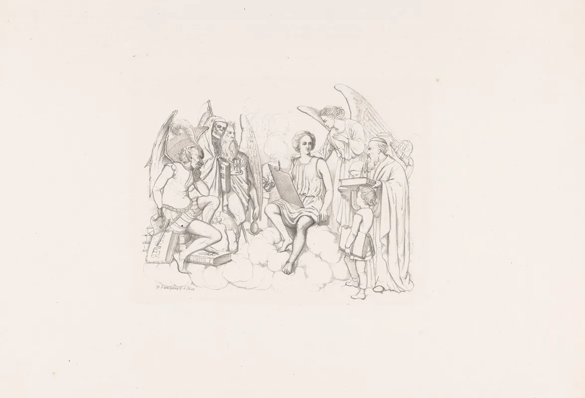 Hell And Heaven Wall Art by Wilhelmus Petrus van Geldorp - High-Resolution Digital Print
