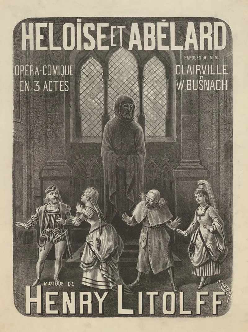 Heloise Et Abelard Opera Comique En 3 Actes Wall Art by Henri Meyer - High-Resolution Digital Print