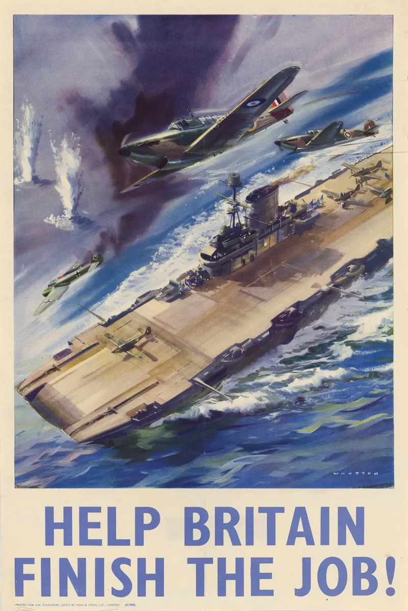 Help Britain Finish The Job 3 Wall Art by Frank Wootton - High-Resolution Digital Print
