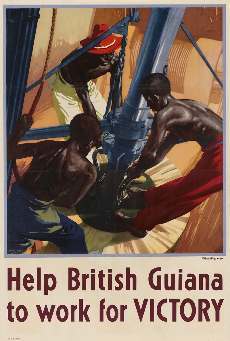Help British Guiana To Work For Victory Wall Art by John Nunney - High-Resolution Digital Print
