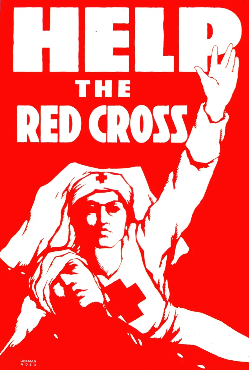 Help The Red Cross Wall Art by Herman Roeg - High-Resolution Digital Print