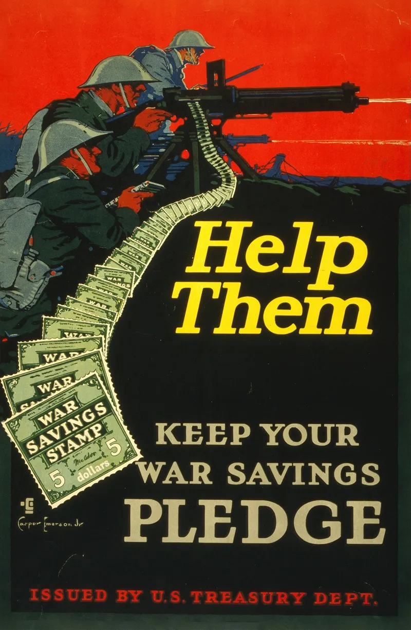 Help Them Keep Your War Savings Pledge Wall Art by Casper Emerson Jr. - High-Resolution Digital Print