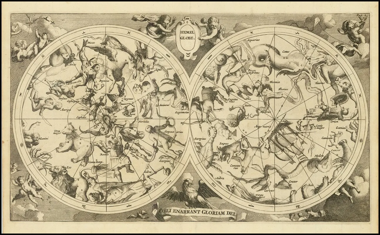 Hemel Globe Coeli Enarrant Gloriam Dei Wall Art by Francois Halma - High-Resolution Digital Print