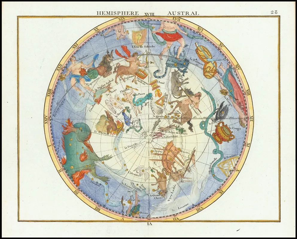 Hemisphere Austral Wall Art by John Flamsteed - High-Resolution Digital Print