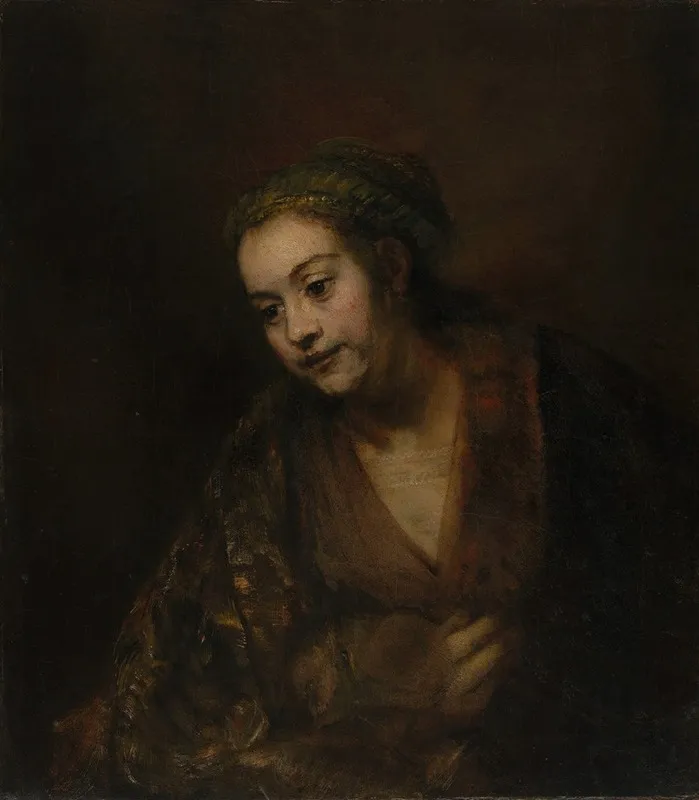 Hendrickje Stoffels 1626 1663 Wall Art by Rembrandt van Rijn - High-Resolution Digital Print