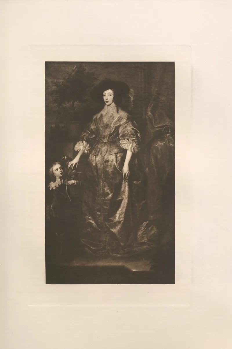 Henrietta Maria With Geoffrey Hudson The Dwarf Wall Art by Lionel Cust - High-Resolution Digital Print